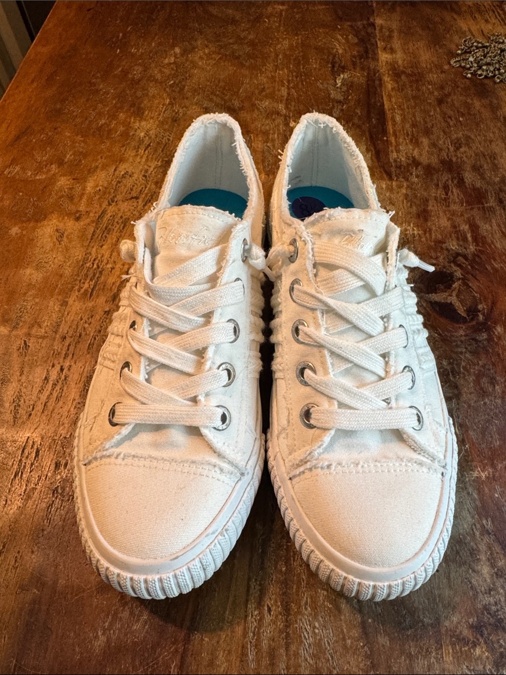 Blowfish Malibu Blaine-B White Canvas Sneakers